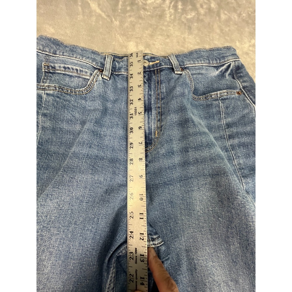 Old Navy High-Rise Barrel Leg Jeans Womens 10 31x28 Parisian Smart Casual Trendy - Picture 8 of 8